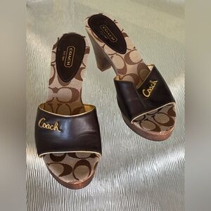 Coach Women's Brown Heels Sandals